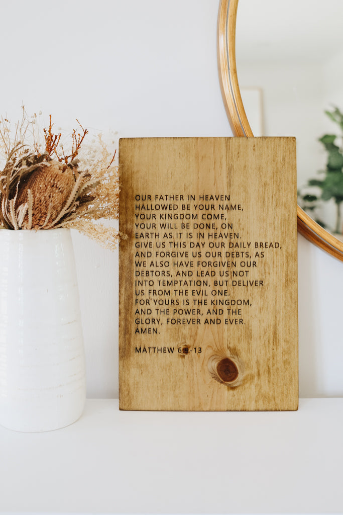 Lord's Prayer Wall Decor