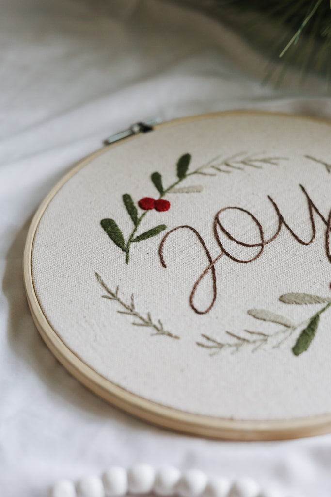 Joy to the World Hoop Wall Decor
