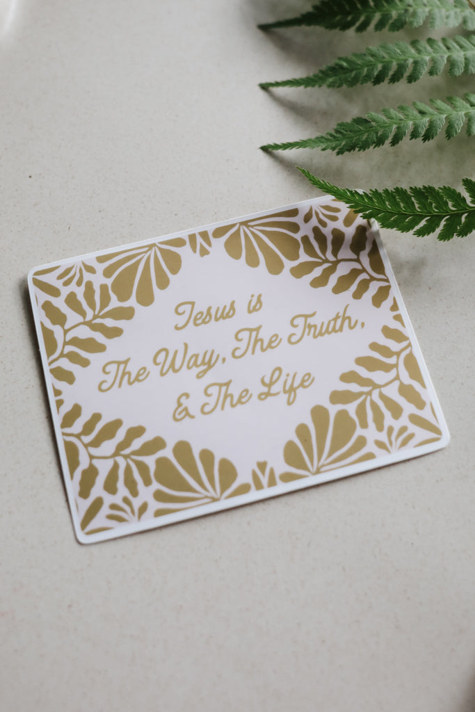 Jesus is the Way Decal