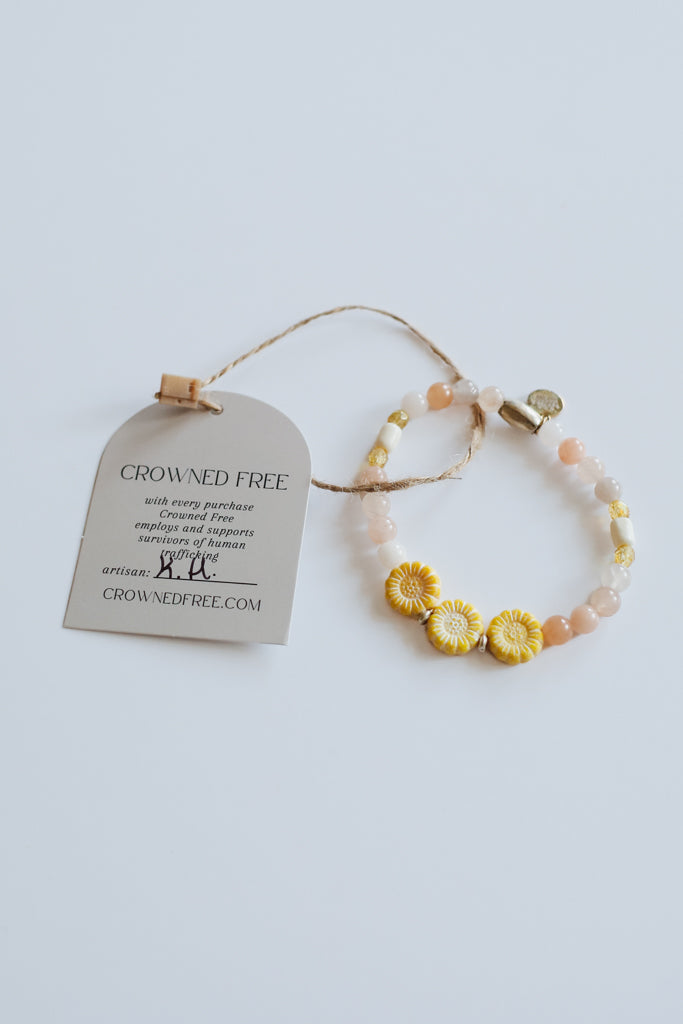 Field of Flowers Bracelet - Thrive Collection - August
