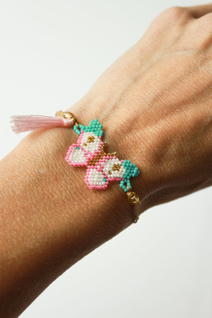 Beaded Butterfly Bracelet