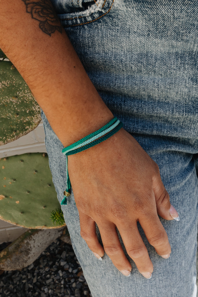 Three Strands Bracelet - Turquoise