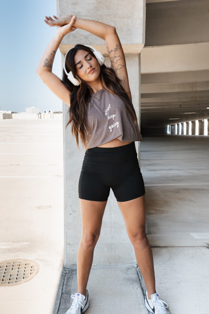 Alabaster Biker Shorts - Black
