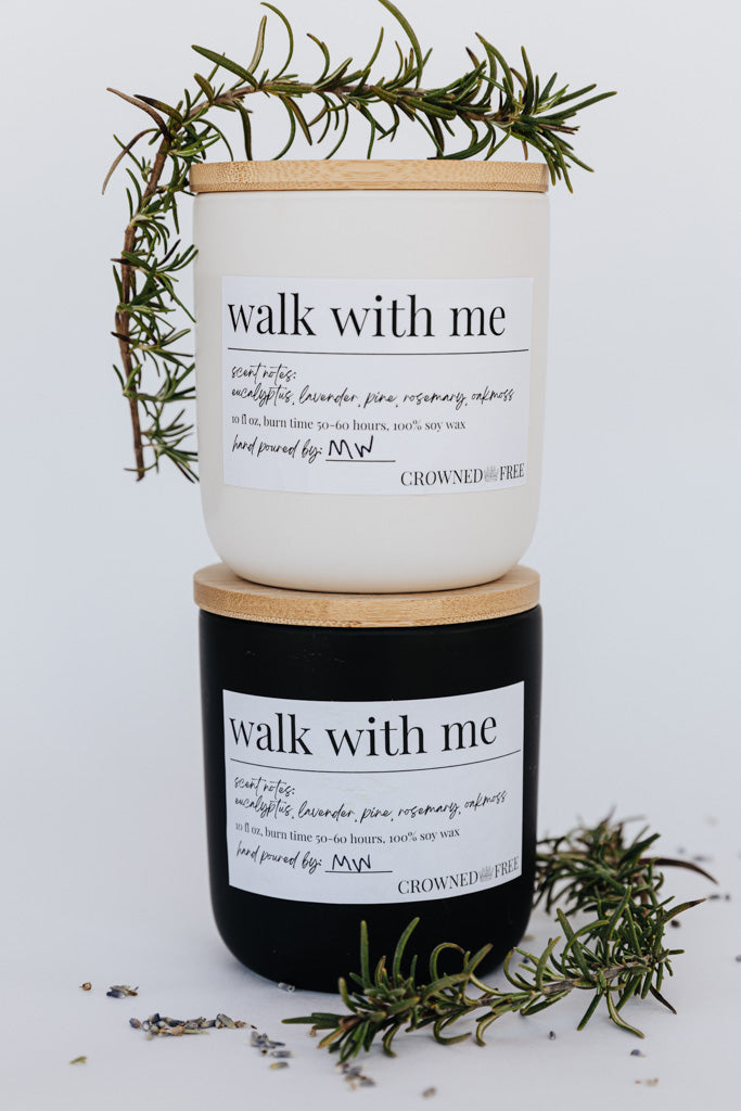 Walk With Me Candle - 10 oz, Black