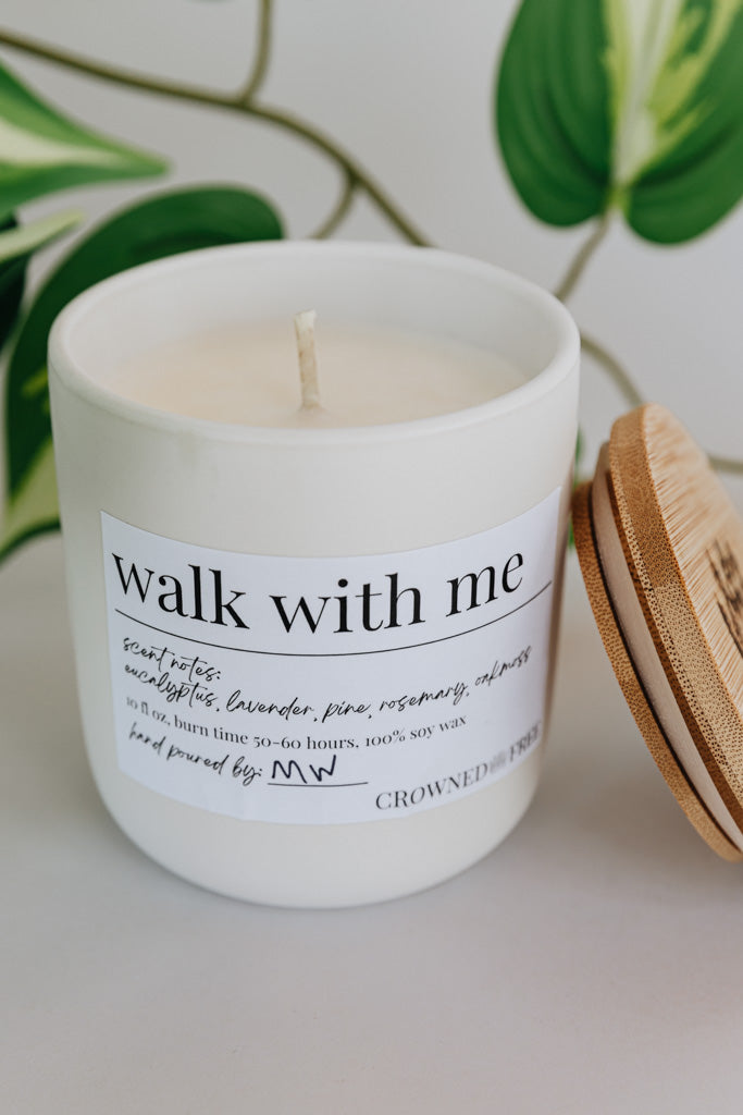 Walk With Me Candle - 10 oz, White
