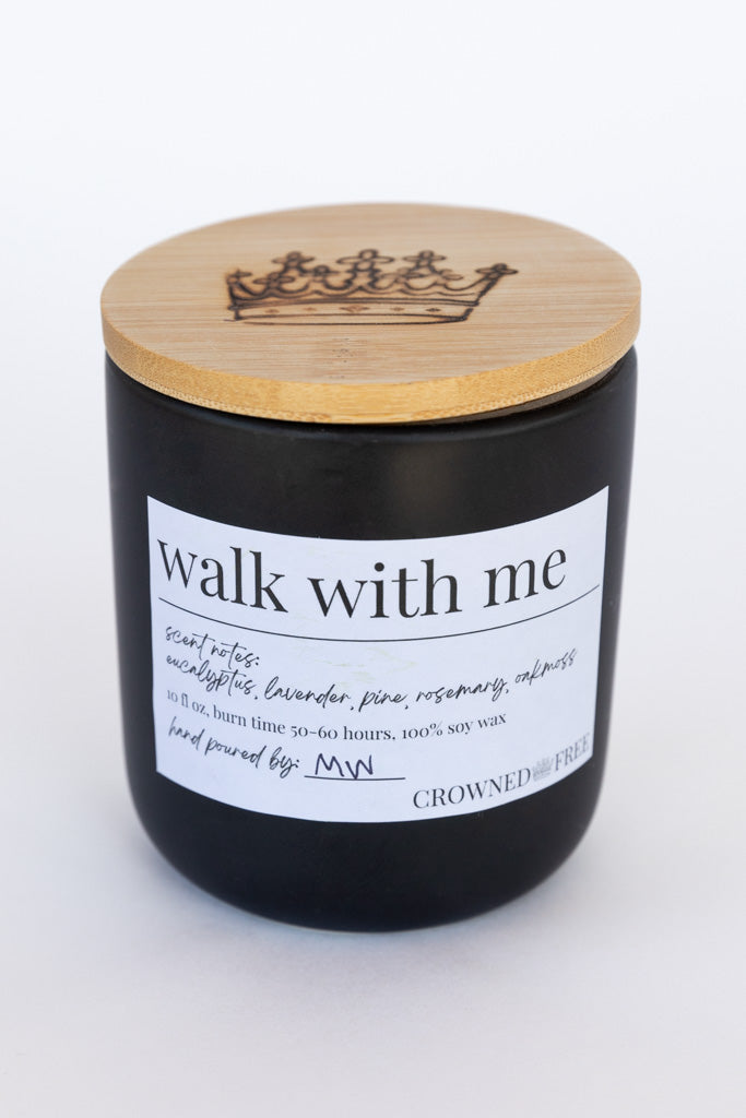 Walk With Me Candle - 10 oz, Black