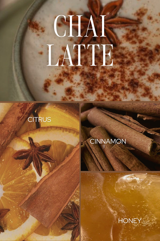 Chai Latte Candle - Amber Glass