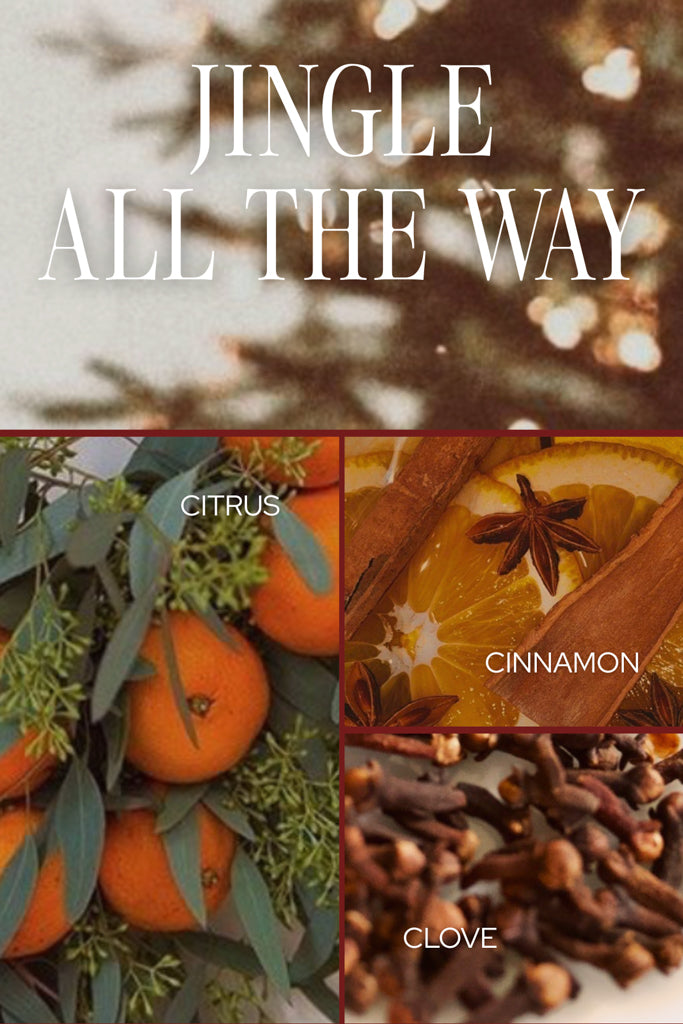 Jingle All the Way Candle - Amber Glass
