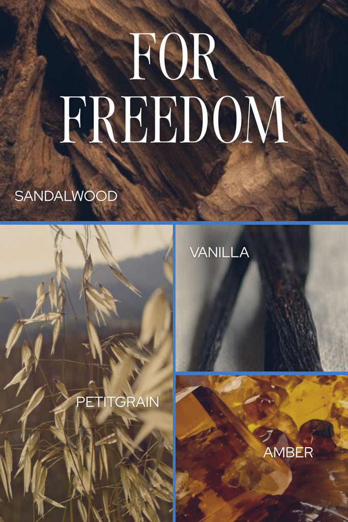 For Freedom Candle - Silver Tin