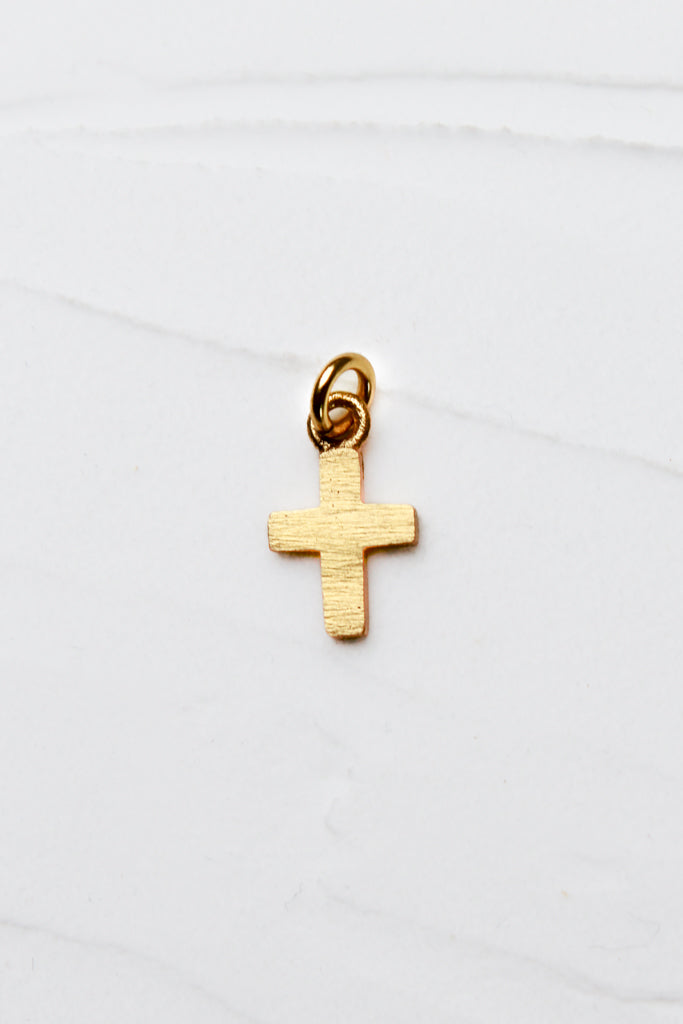 Cross Charm - Gold