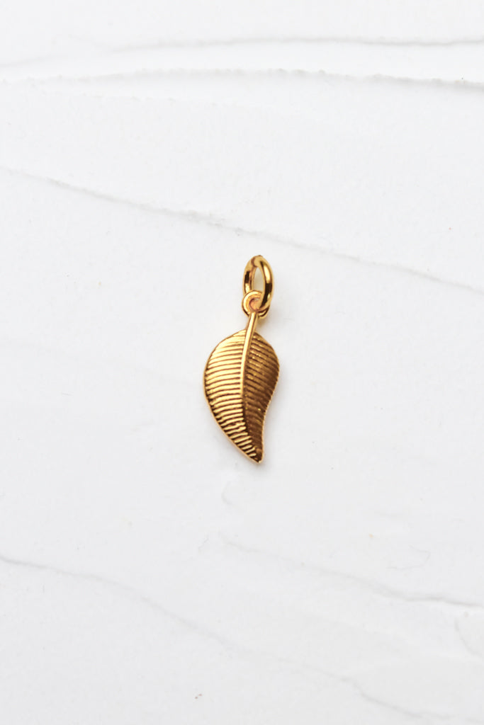 Feather Charm - Gold