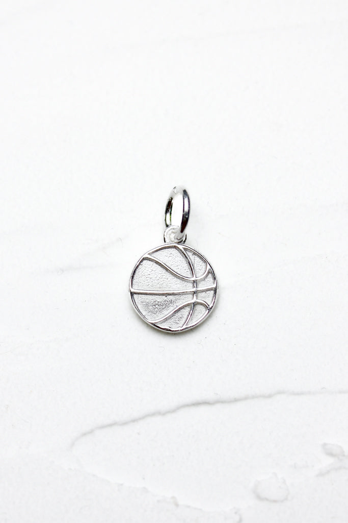 Basketball Charm - Silver