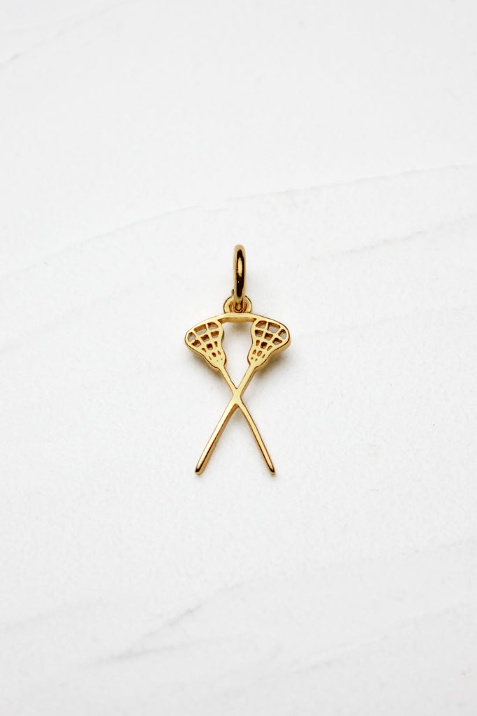 Lacross Charm - Gold