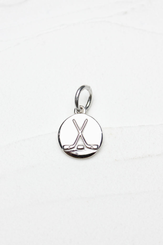 Hockey Charm  - Silver