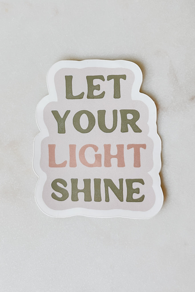 Let Your Light Shine Decal