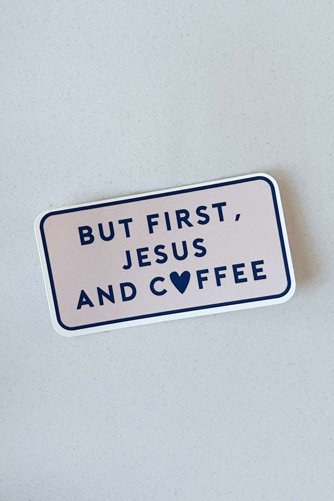 But First Jesus and Coffee Decal