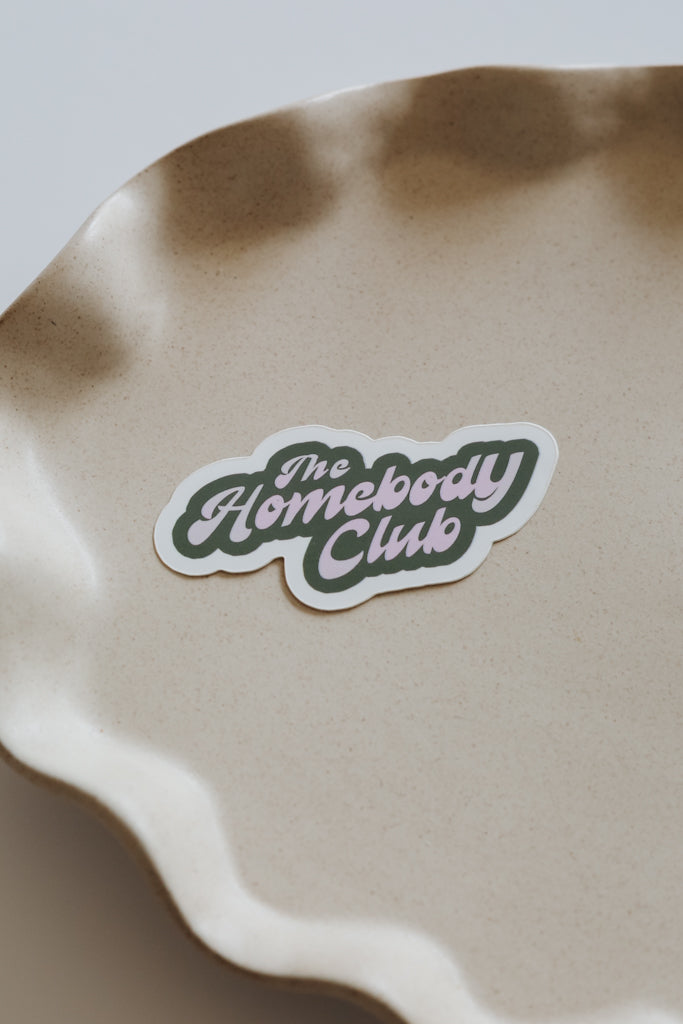 The Homebody Club Decal