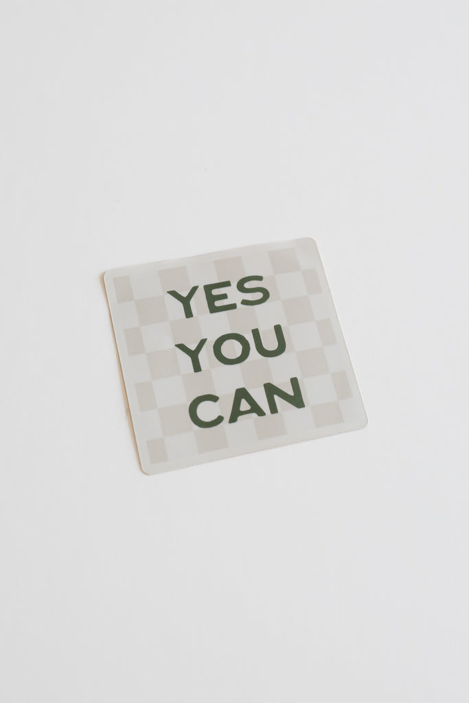 Yes You Can Decal