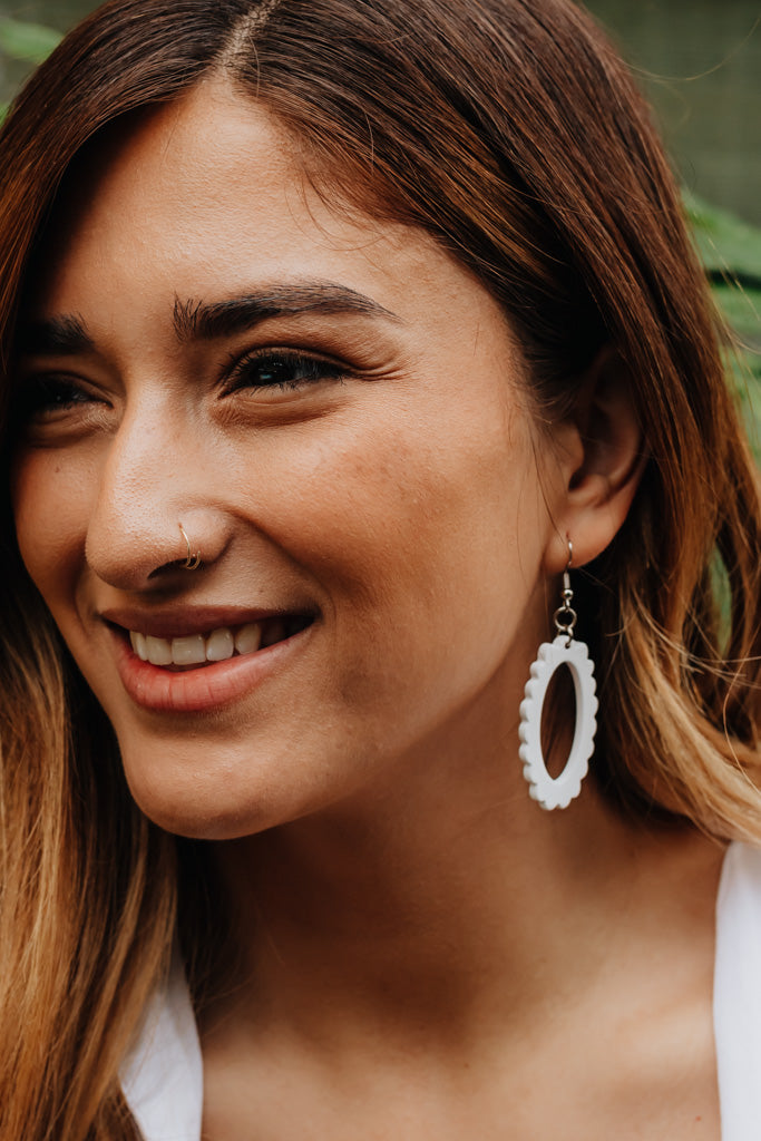 Selah Earrings - White