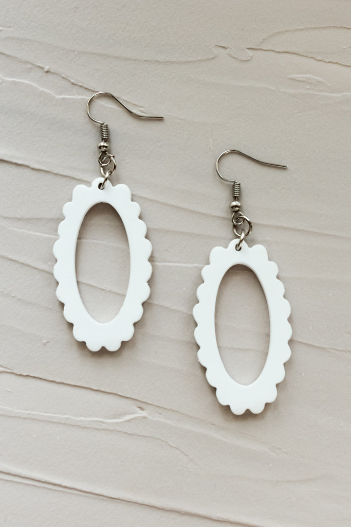 Selah Earrings - White