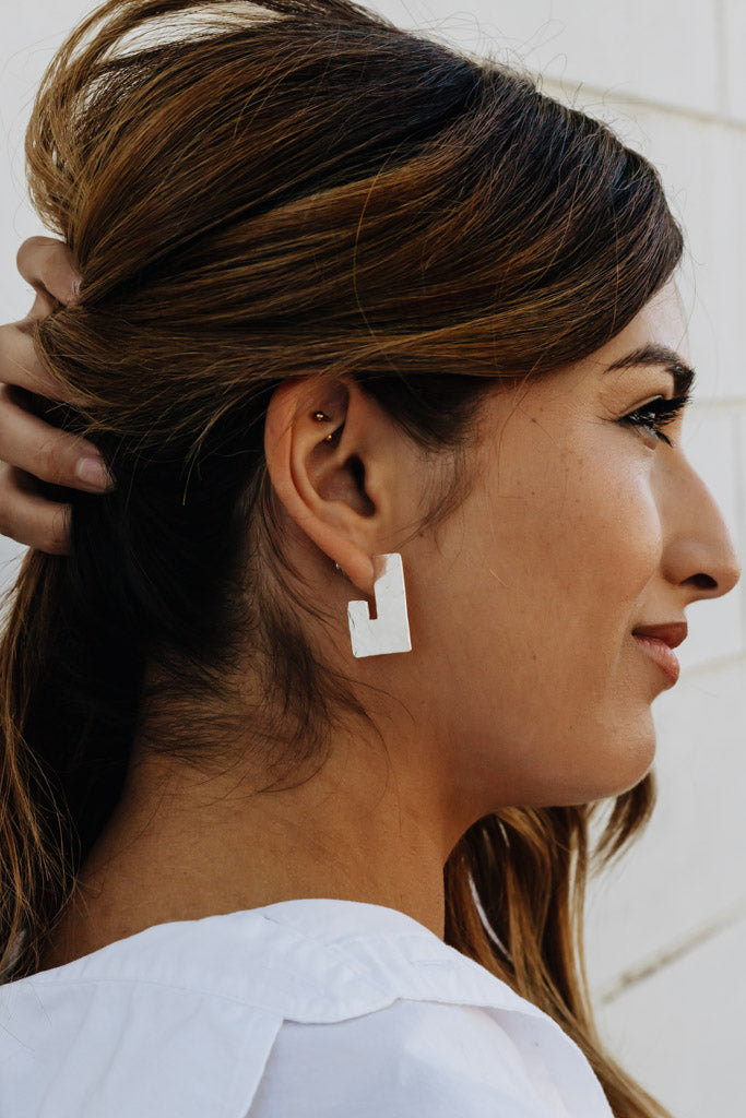Mehida Earrings - Silver