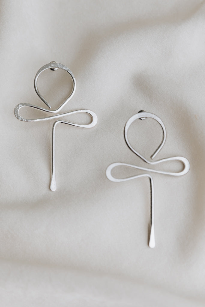 Intercessor Earrings-Silver