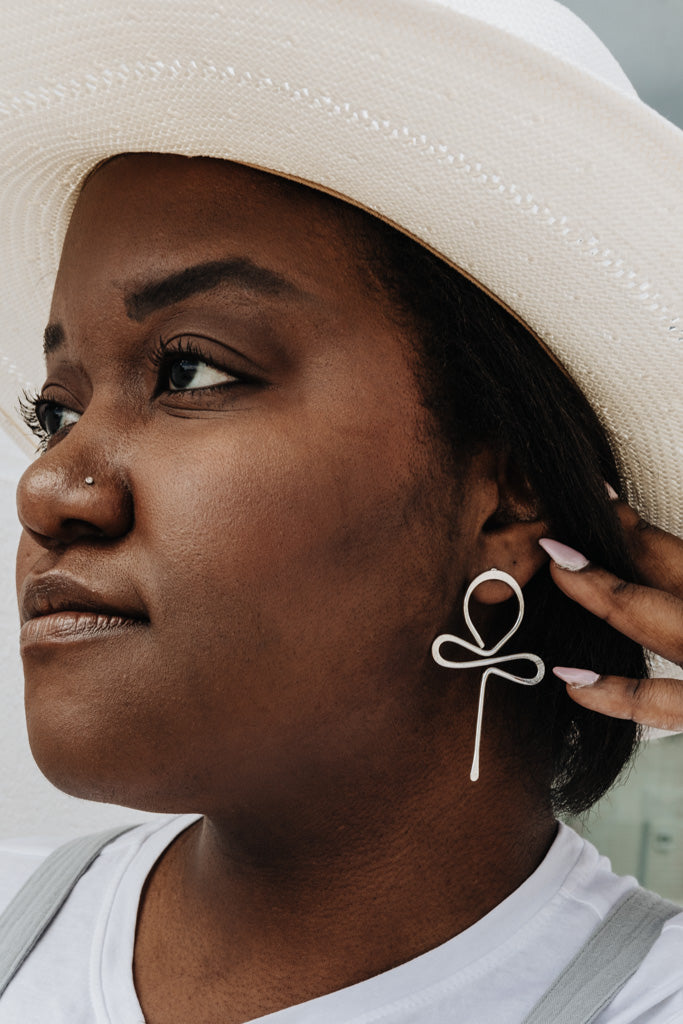 Intercessor Earrings-Silver