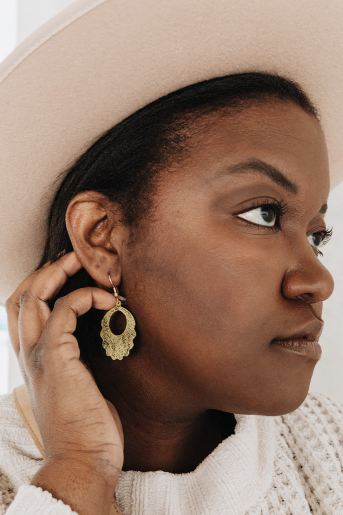 Daughter Earrings-Gold