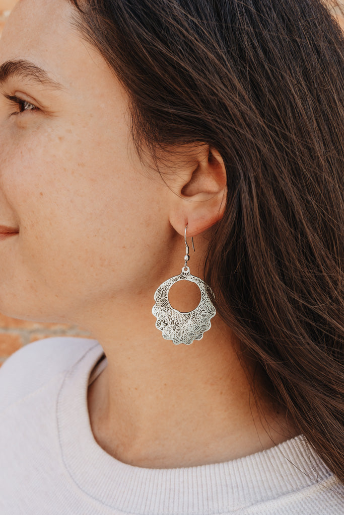 Daughter Earrings-Silver