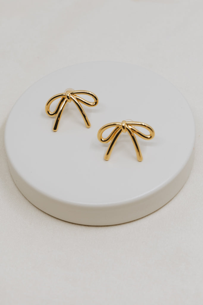 Tied Grace Earrings - Gold