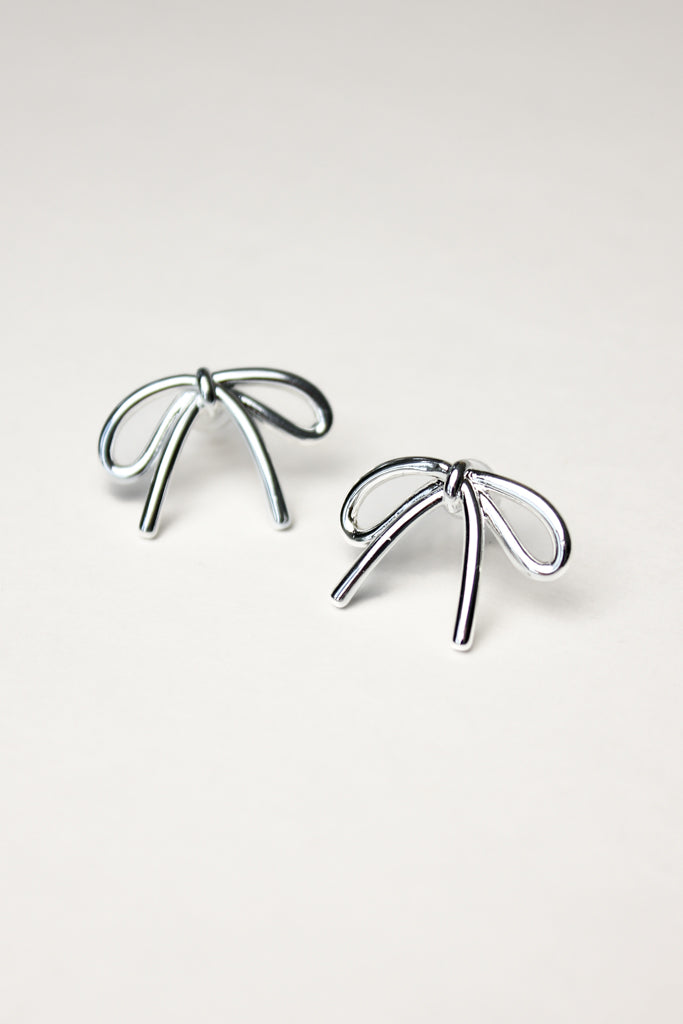 Tied Grace Earrings - Silver