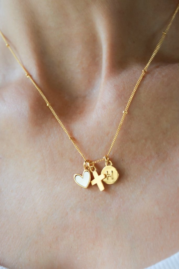 Cross Charm - Gold