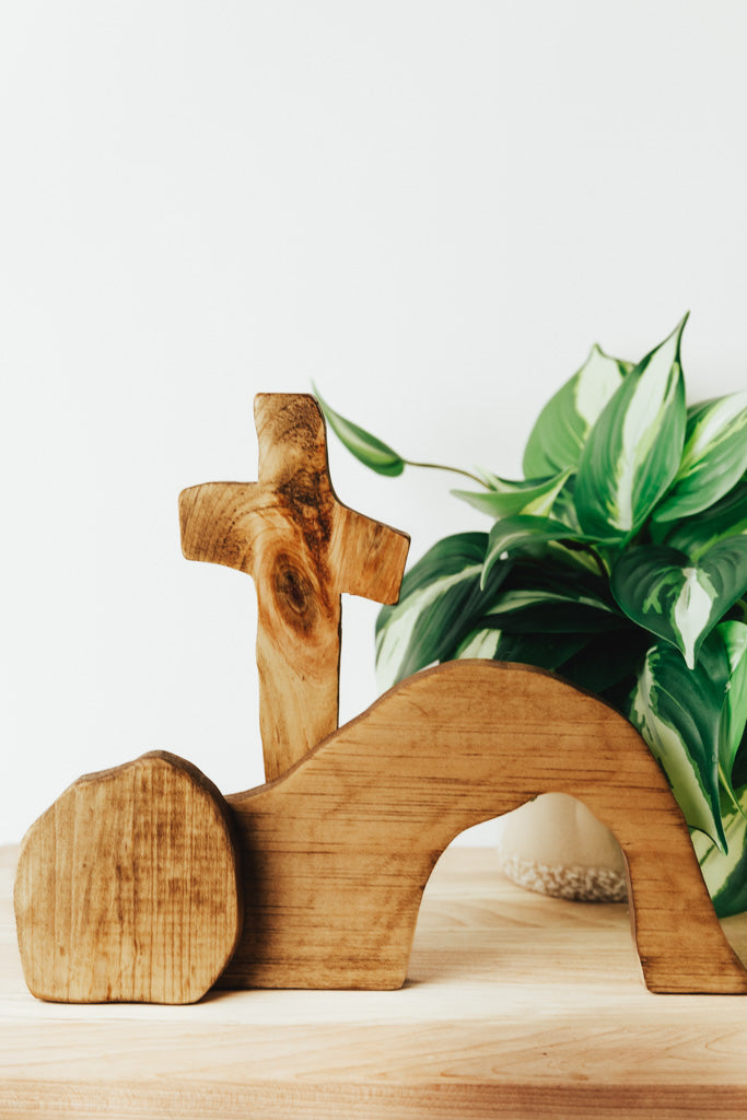 He Lives Wood Decor (2 color options)