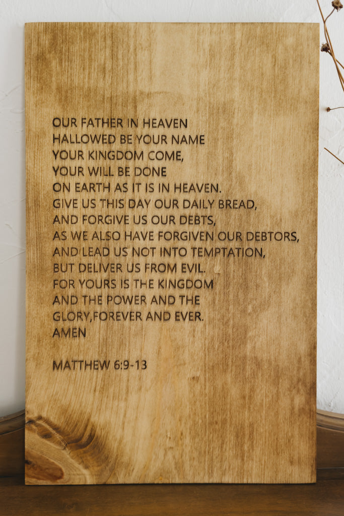 Lord's Prayer Wall Decor