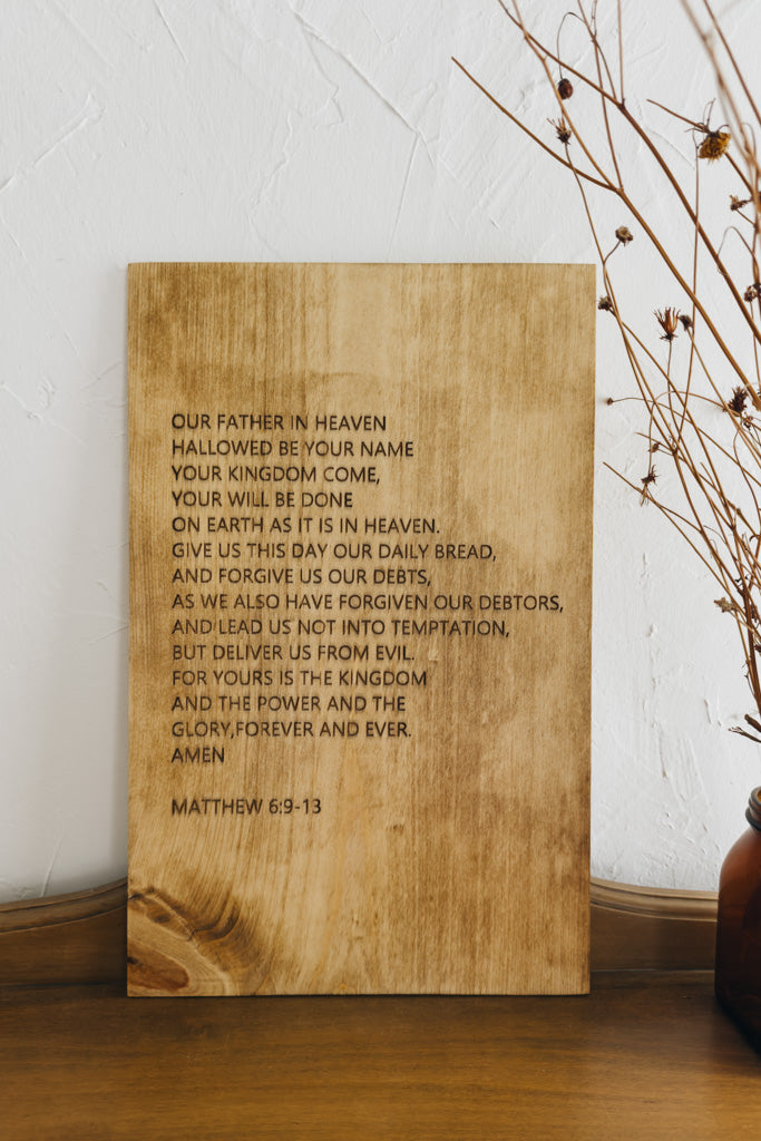 Lord's Prayer Wall Decor