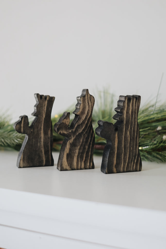 Star of Bethlehem Manger Scene - Wisemen Add-On Set - Black