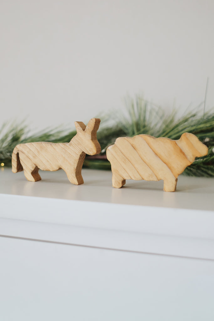 Star of Bethlehem Manger Scene - Animal Add-On Set - Natural