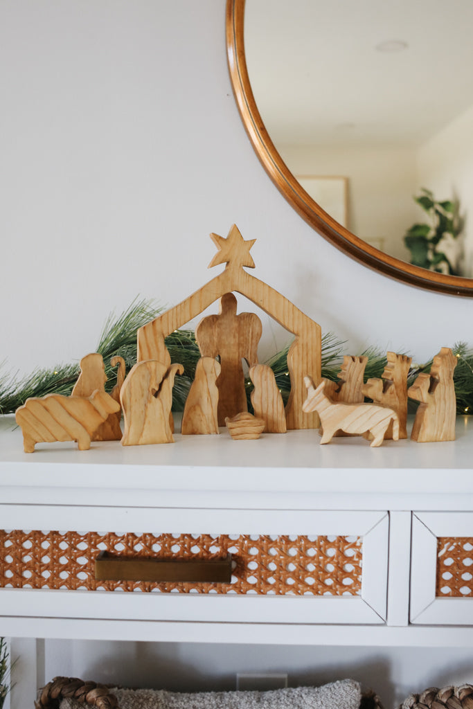 Star of Bethlehem Manger Scene – Full Collection - Natural