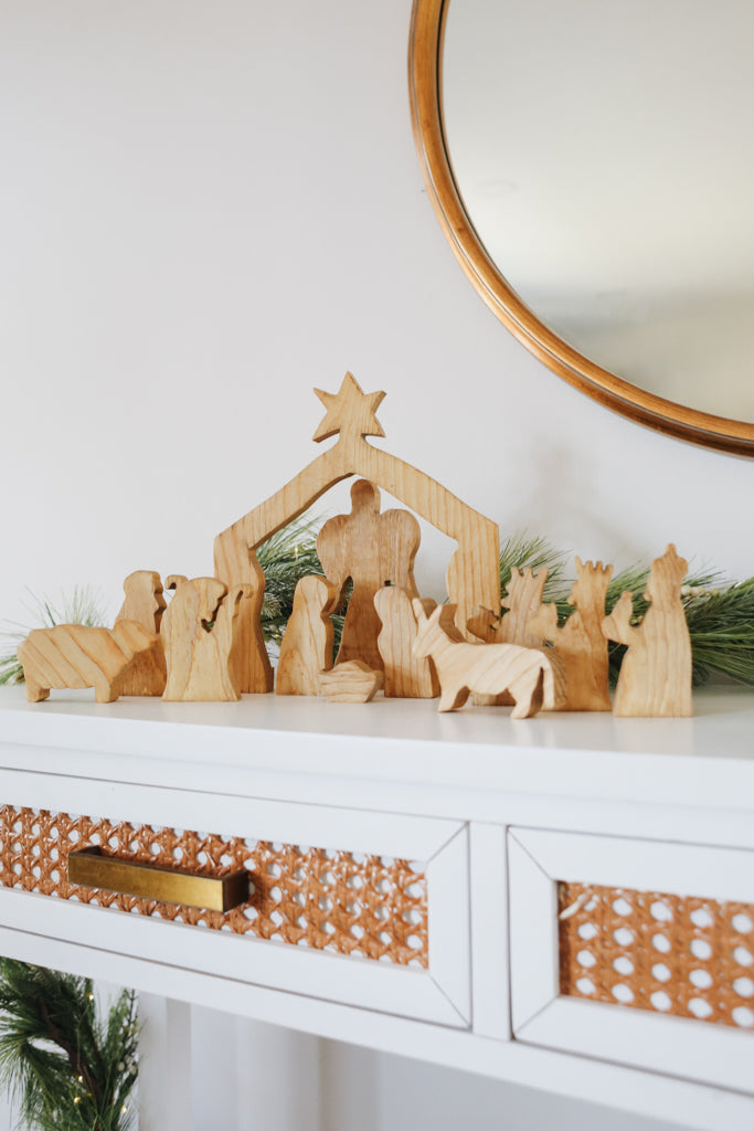 Star of Bethlehem Manger Scene – Full Collection - Natural