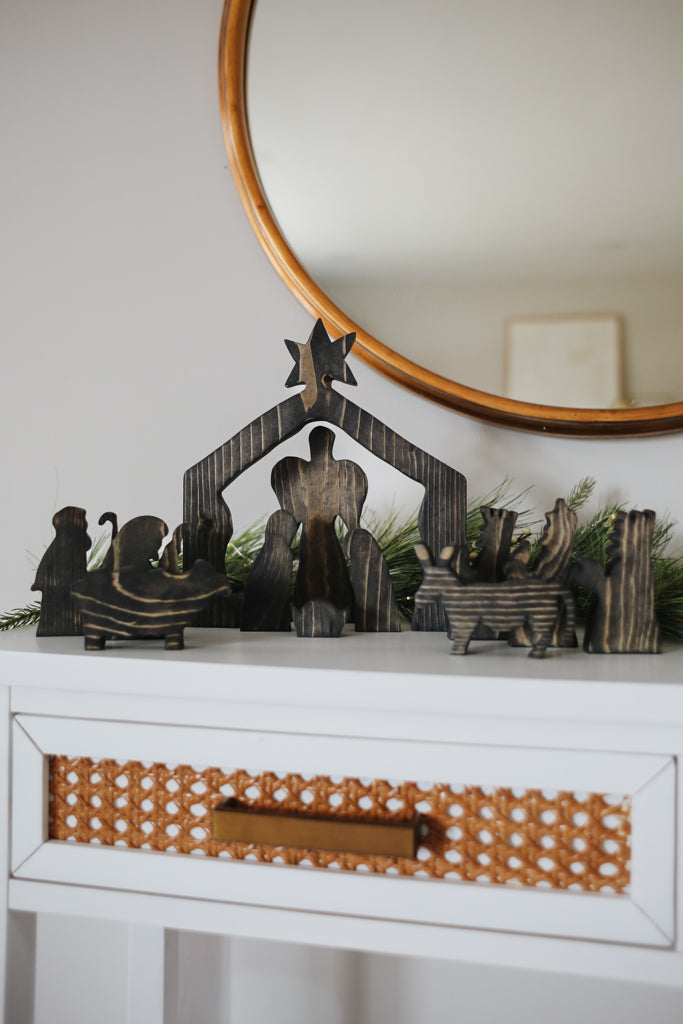 Star of Bethlehem Manger Scene – Full Collection - Black