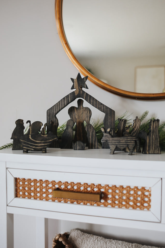 Star of Bethlehem Manger Scene – Full Collection - Black