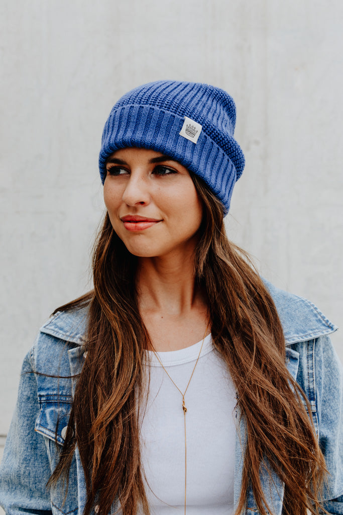 Explorer Beanie - Deep Periwinkle