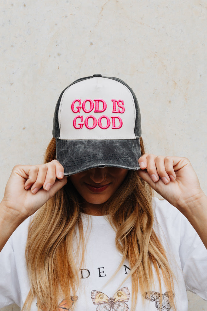 God is Good Hat - Pink