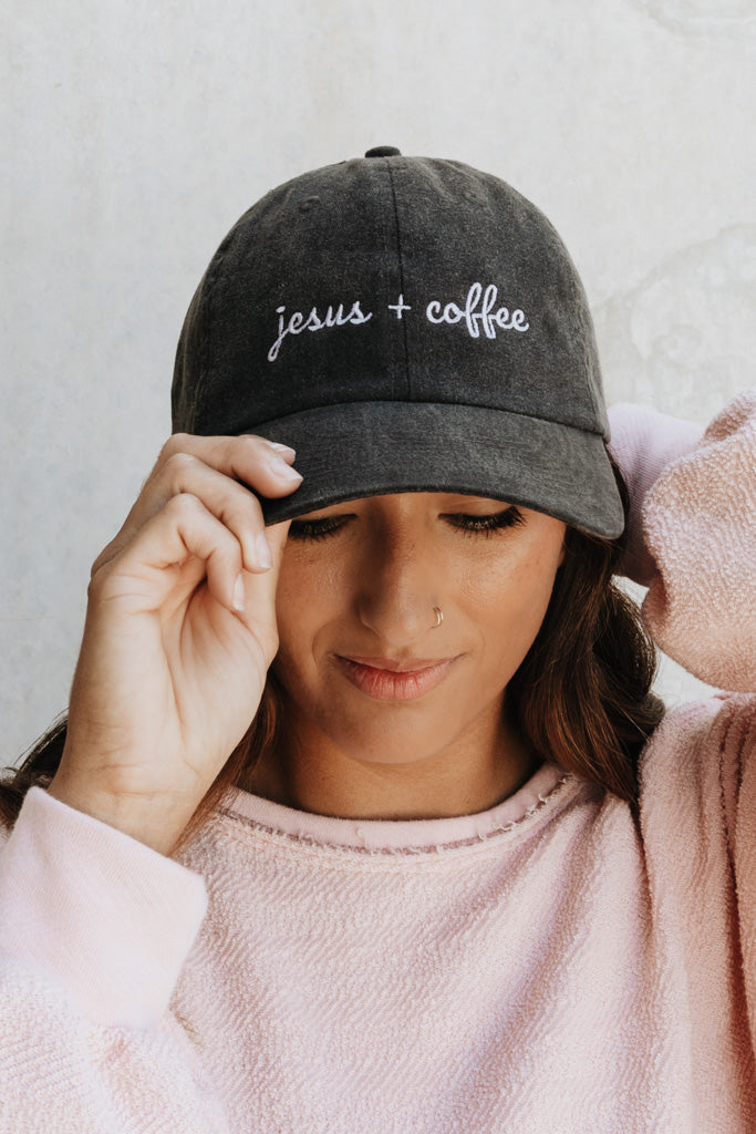 Jesus + Coffee Hat - Black