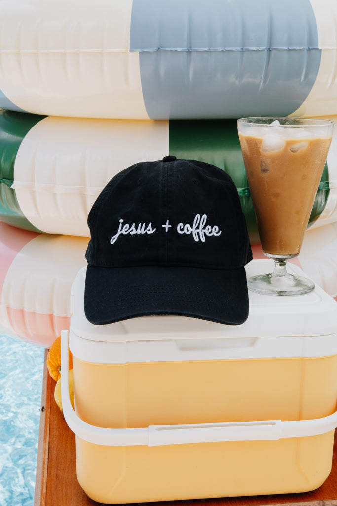 Jesus + Coffee Hat - Black