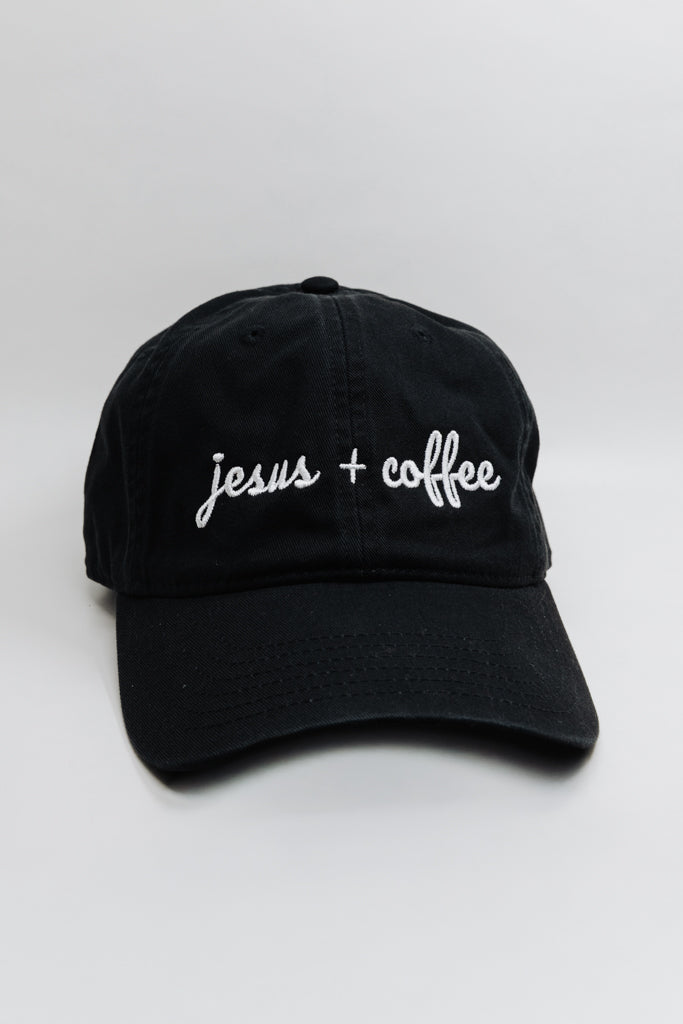 Jesus + Coffee Hat - Black