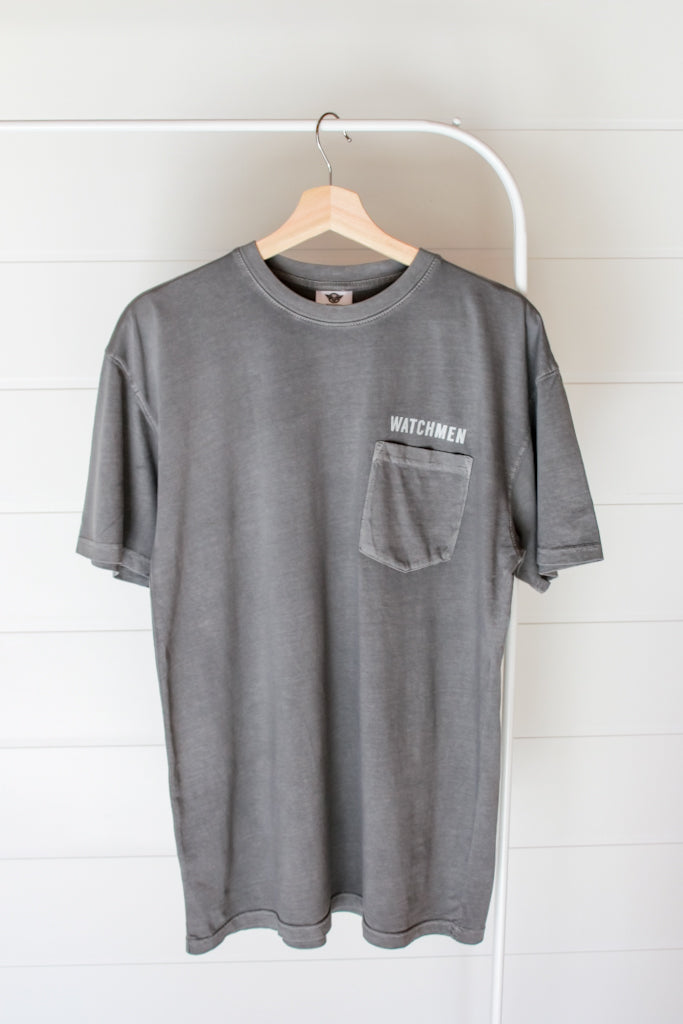 Watchmen Pocket Tee in Gray