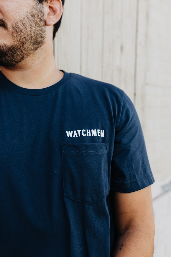 Watchmen Pocket Tee in Navy
