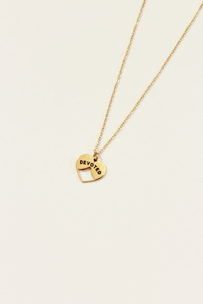 Devoted Necklace in Gold (Reversible)