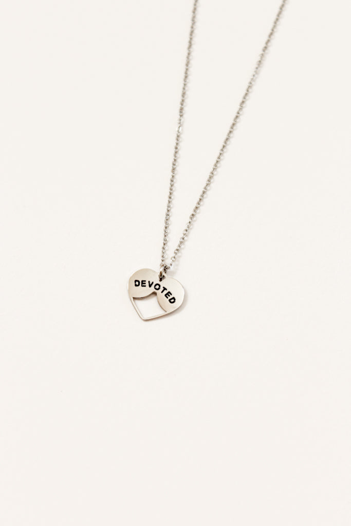 Devoted Necklace in Silver (Reversible)